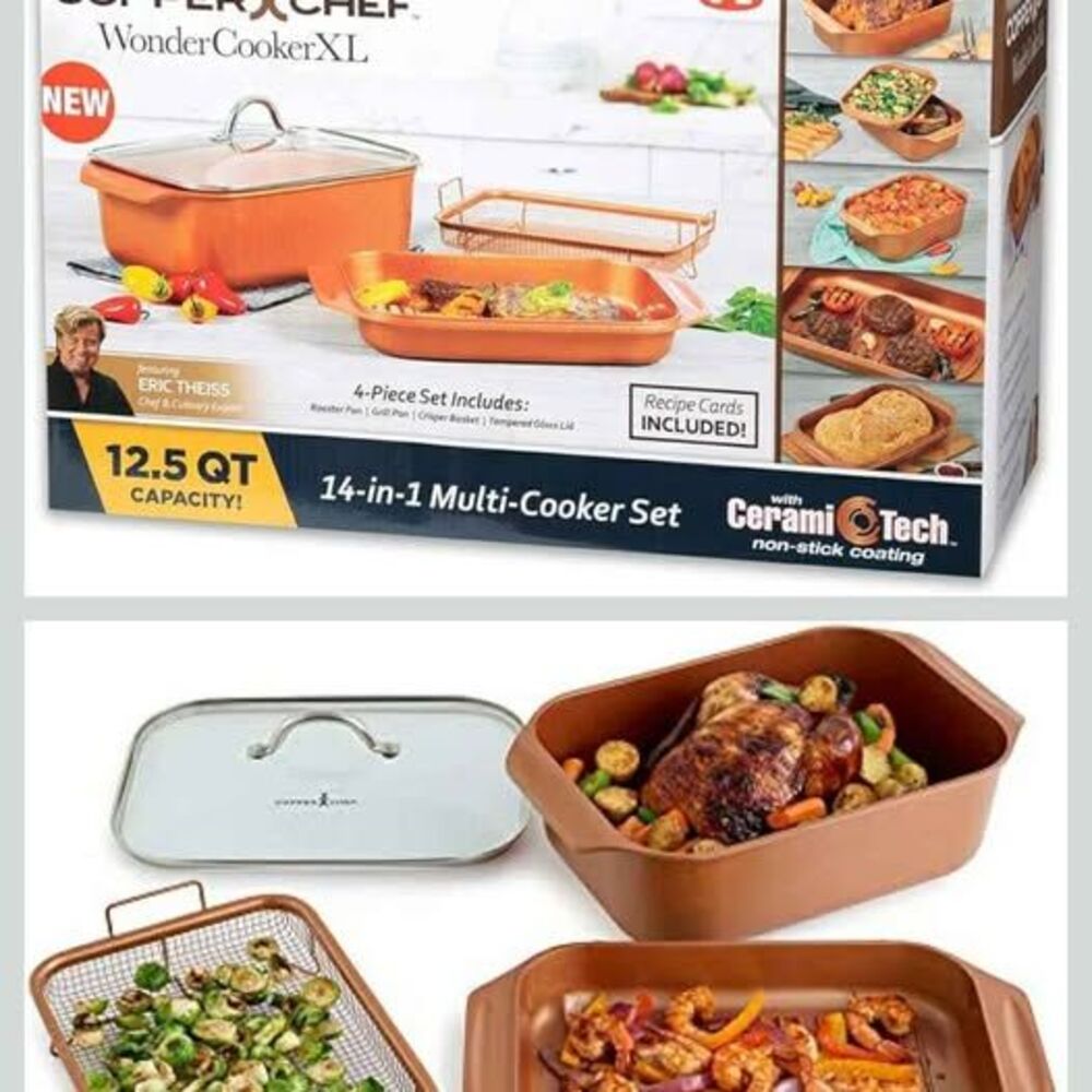12.5 QT Copper Chef Wonder Cooker XL - Picture 7 of 10
